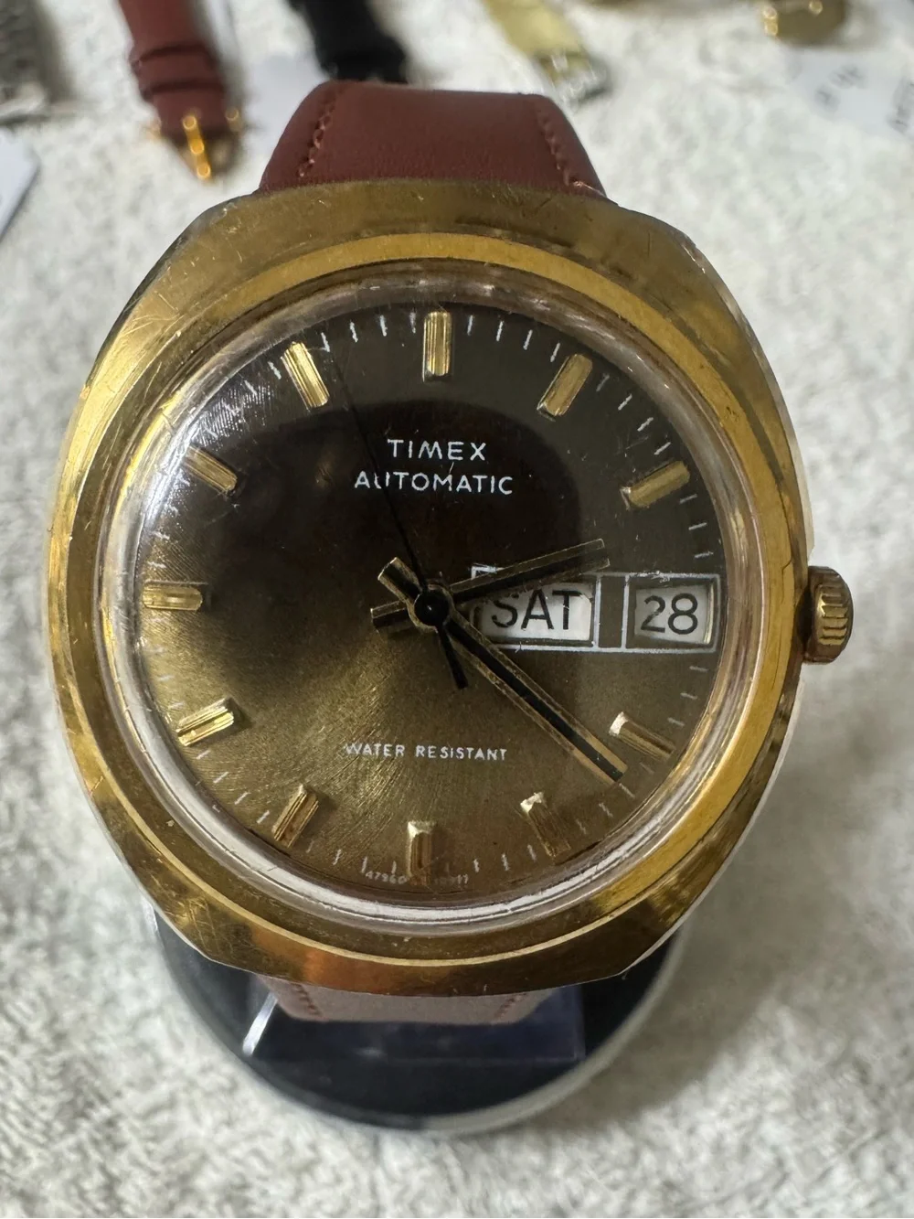 Timex Gold-Tone Case Brown Dial Men's Watch